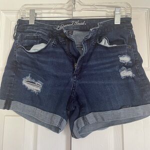 High Rise Midi Shorts